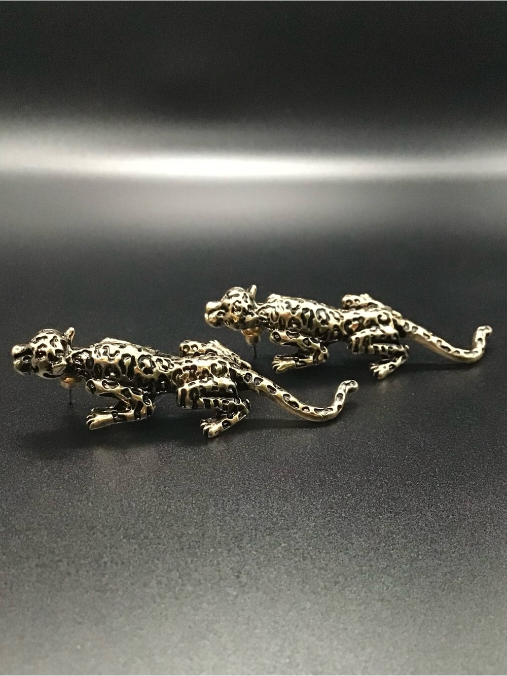 Hanging Leopard Earrings